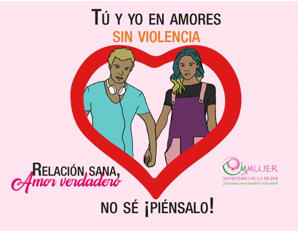 Ofrecerán charlas del tema a estudiantes “Relación sana, amor verdadero”, nueva campaña de educación del Ministerio de la Mujer a propósito de San Valentín