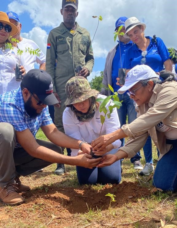 Ministerio de la Mujer siembra 2,200 plantas durante Plan Nacional de Reforestación