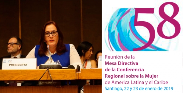 Ministra de la Mujer presenta en Chile informe país de los ejes para la implementación de la Agenda Regional de Género en el marco del desarrollo sostenible hacia el 2030