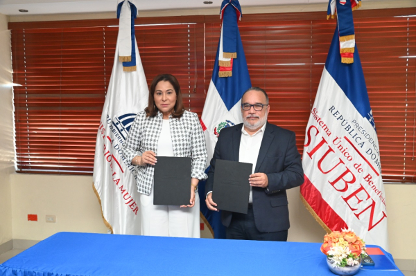 Ministerio de la Mujer y SIUBEN firman convenio permitirá crear Registro Único de Atención a la Violencia