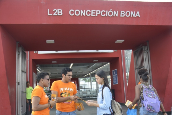 &quot;Volanteos&quot; del MMujer inician en la estación Concepción Bona del Metro de Santo Domingo